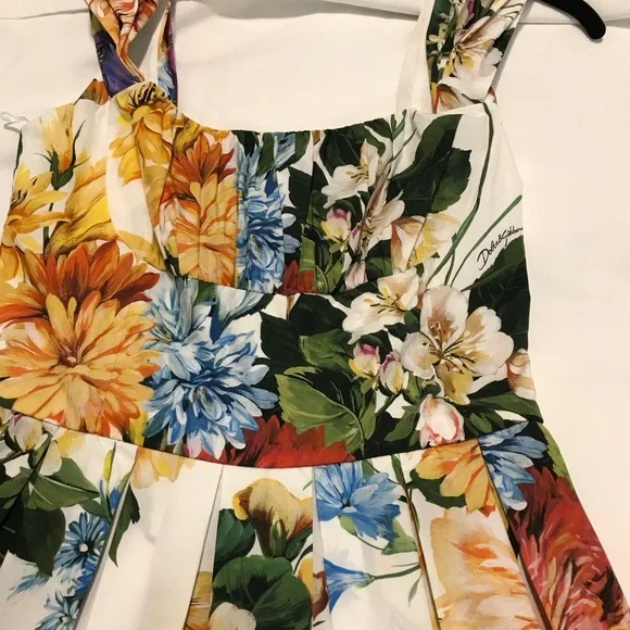 Dolce & Gabbana White Floral Dress - Picture 3 of 7